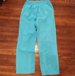 EUC Cherokee brand bright blue scrub pants